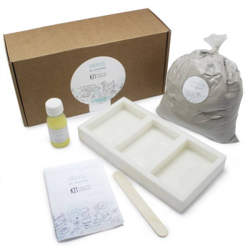 Kit zur Herstellung von Zementseifenschalen. Kit zur Herstellung von Zementseifenschalen.