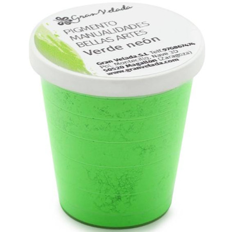 Neongrünes Farbpulverpigment zum Basteln