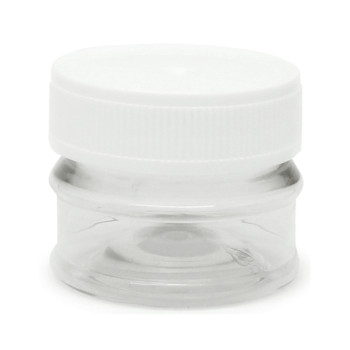 Priehľadné nádoby 30 ml biele viečko Priehľadné nádoby 30 ml biele viečko