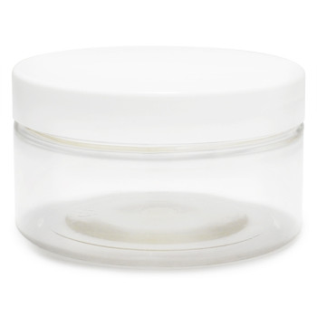 Priehľadná dóza 100 ml biele veko Priehľadná dóza 100 ml biele veko