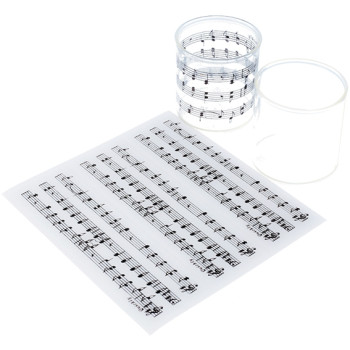 Kerzengläser mit Musiknoten. Online-Verkauf