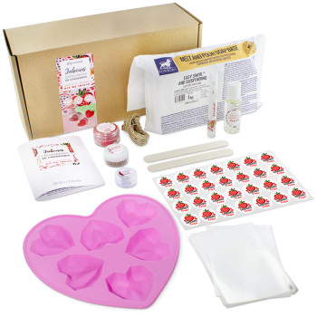 DIY-Set für Peelingseifen in Herzform – Gran Velada DIY-Set für Peelingseifen in Herzform – Gran Velada