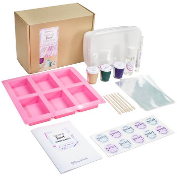 Kit na výrobu swirl mydla – biely základ, materiály a návod | Gran Velada